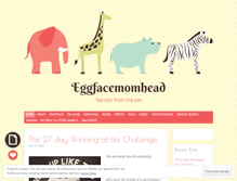 Tablet Screenshot of eggfacemomhead.com